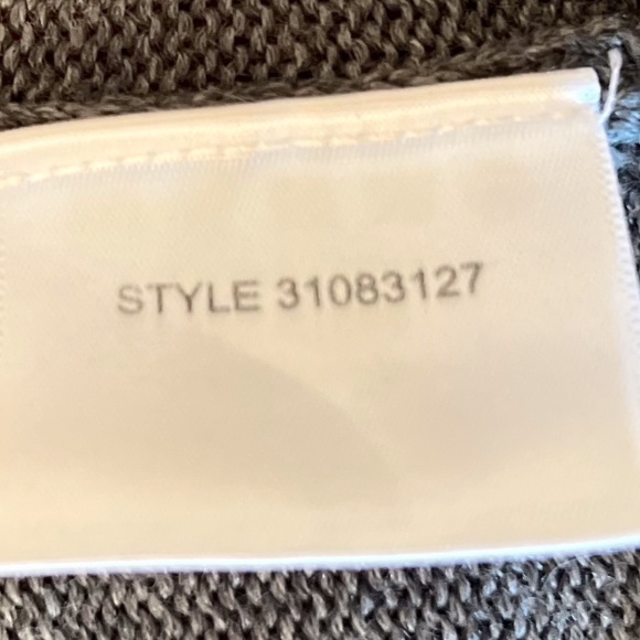 TORY BURCH merino wool boyfriend cardigan - grey (womens, medium) - Picture 5 of 5